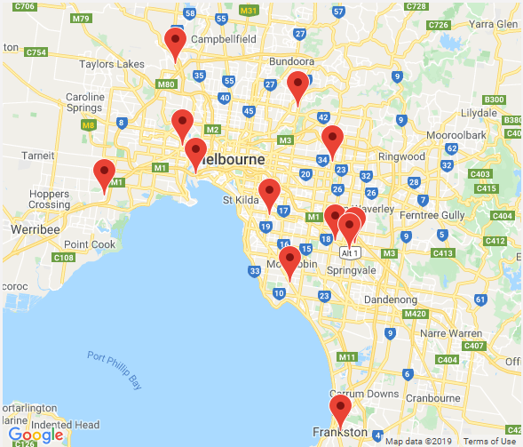 Melbourne depot locations